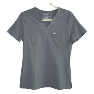 Figs Gray 1 Pocket Scrub Top Size XS